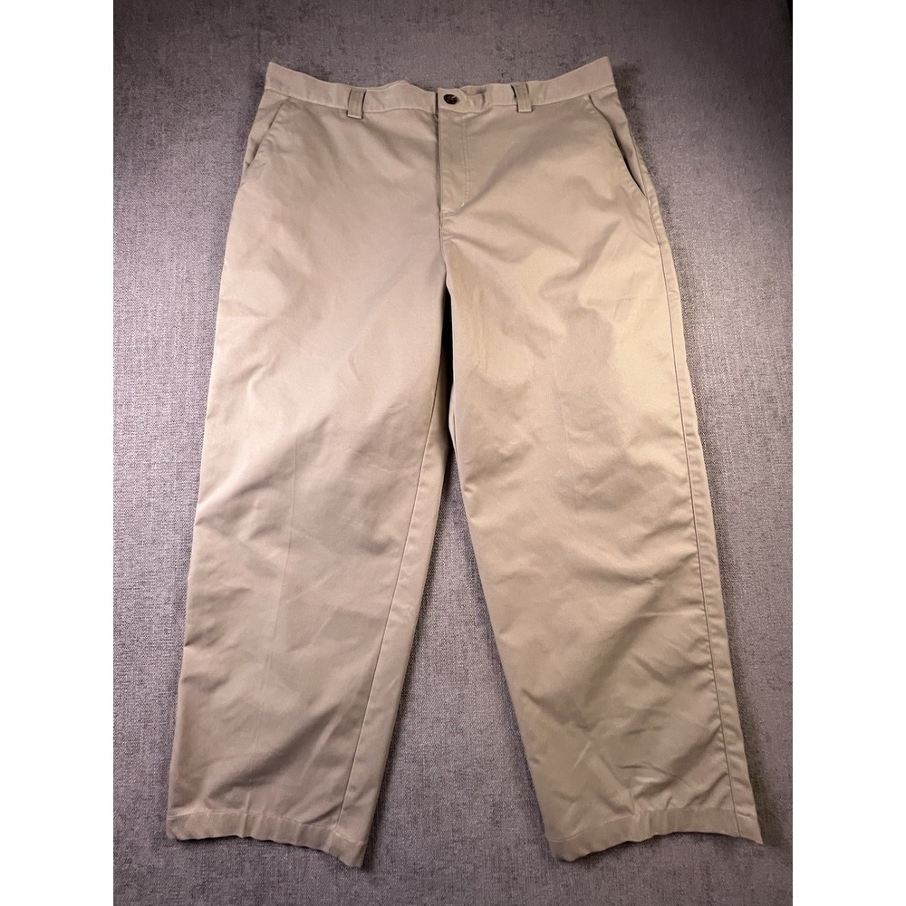Adidas Golf Pants Men's 38x27‎ Beige Straight Stretch Chinos Casual Pockets